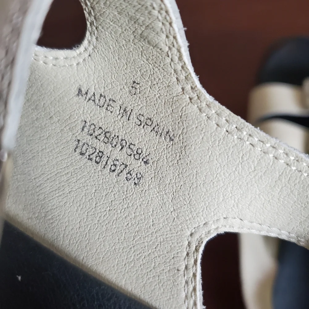 Topshop Size‎ 5 (38) Women's Leather Gladiator Block Buckle Sandals Cream - Picture 11 of 15